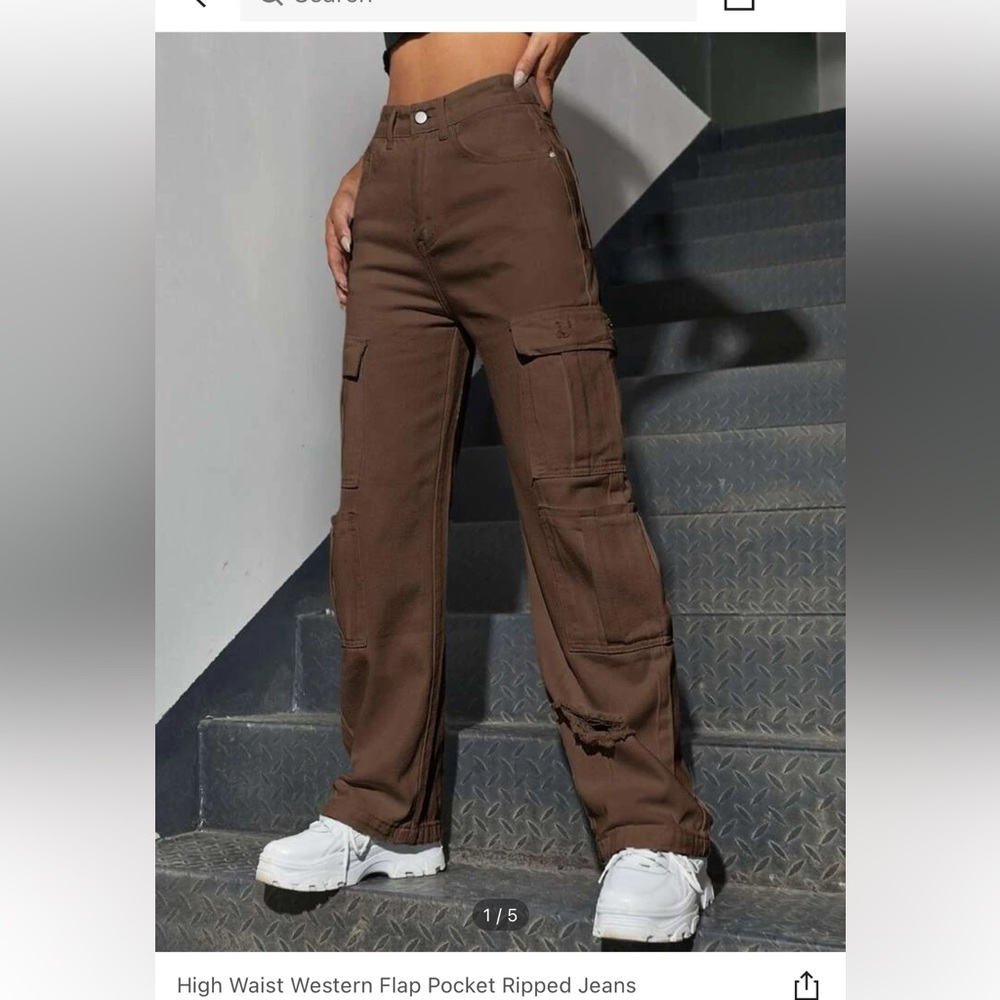 SALE!! NEW Brown cargo pants NWOT
